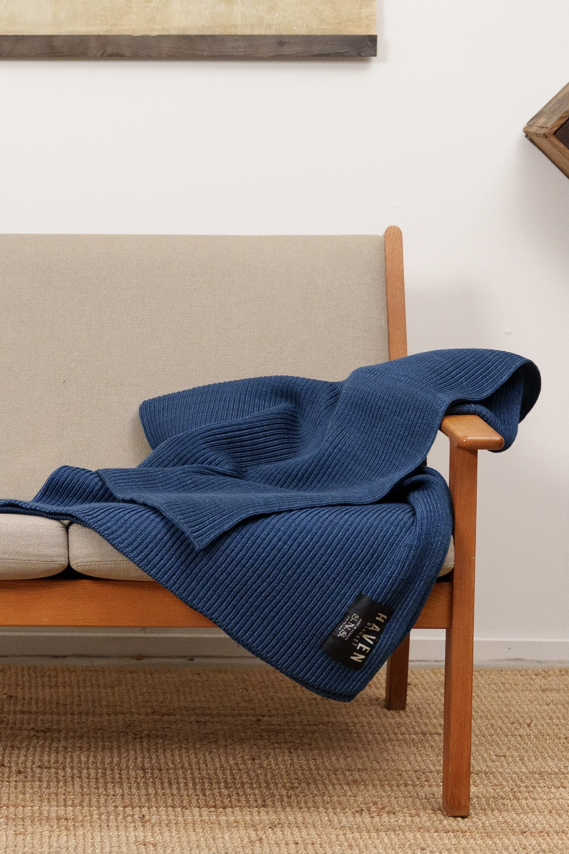 HAVEN blanket, faded blue melange - Image 3