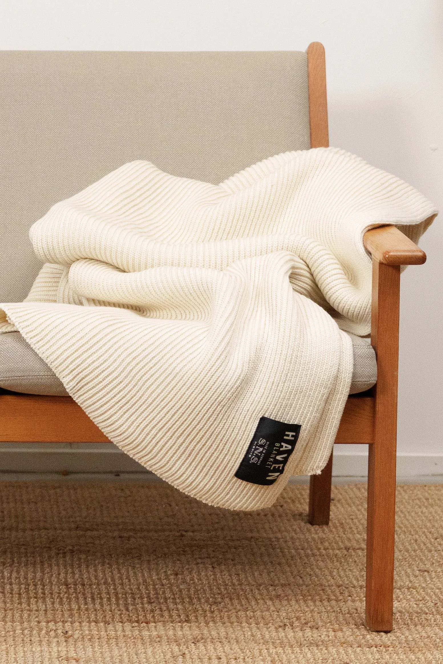 HAVEN blanket, raw white - Image 3